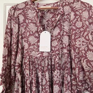 Daughers of India Kyra Midi Dress New with Tags Musk